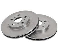 ABS 16550 Front Brake Discs Pair 255mm Vented Fits Toyota Celica 43512-20280