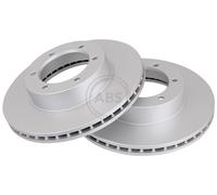 ABS 16553 Front Brake Discs Pair 290mm Vented Fits Toyota 4 Runner Hilux