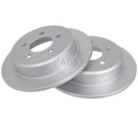 ABS 16557 Rear Brake Discs Pair 285mm Solid Fits Jeep Grand Cherokee 52008184