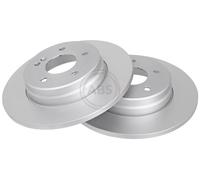 ABS 16571 Rear Brake Discs Pair 290mm Solid Fits Mercedes E-Class 2104230512