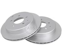 ABS 16577 Rear Brake Discs Pair 286mm Vented Fits Mazda Mpv J001-26-251C