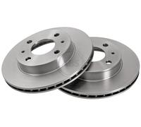ABS 16595 Front Brake Discs Pair 232mm Vented Fits Nissan Almera 40206-0M602