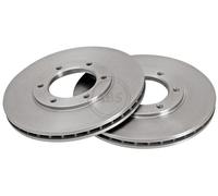 ABS 16599 Front Brake Discs Pair 305mm Vented Fits Nissan Patrol Gr 40206-37J01