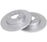 ABS 16607 Front Brake Discs Pair 261mm Solid Fits MG Rover 200 25 Commerce 400