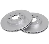 2x Brake disc Vented 16669 A.B.S. for MITSUBISHI GALANT Mk IV Saloon GALANT Mk V
