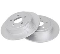 ABS 16727 Rear Brake Discs Pair 270mm Solid Fits Chrysler Dodge Plymouth Avenger
