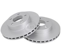 ABS 16804 Front Brake Discs Pair 286mm Vented Fits Explorer 3765157