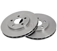 ABS 16834 Front Brake Discs Pair 257mm Vented Fits Chrysler Dodge Plymouth Grand