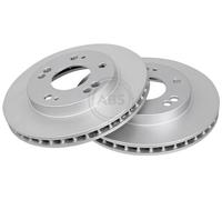 ABS 16864 Front Brake Discs Pair 256mm Vented Fits Mitsubishi Eclipse Galant