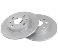 ABS 16874 Rear Brake Discs Pair 231mm Solid Fits Mazda 323 C F S Mx-5