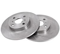 ABS 16875 Rear Brake Discs Pair 263mm Solid Fits Toyota Mr2 42431-17020