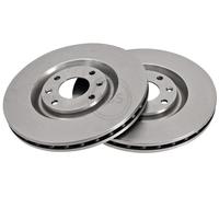 ABS 16921 Front Brake Discs Pair 305mm Vented Fits Peugeot 406 4246.T1