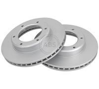 ABS 16941 Front Brake Discs Pair 286mm Vented Fits Toyota Land Cruiser 80