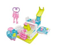 ABS - 17.5 cm surprise doll house | Transformation villa with light music | Interactive toys for children from 3 years old Simulation of girls