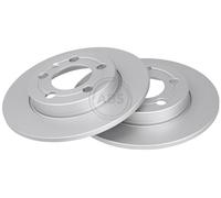 ABS 17009 Rear Brake Discs Pair 239mm Solid Fits Audi Skoda VW A3 Bora Golf Tt