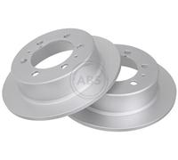ABS 17016 Rear Brake Discs Pair 299mm Solid Fits Daewoo Ssangyong Korando Musso