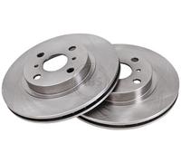 ABS 17019 Front Brake Discs Pair 258mm Vented Fits Toyota Corolla 43512-12310