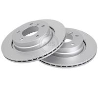 ABS 17024 Rear Brake Discs Pair 294mm Vented Fits Bmw 3 Series 34211165563