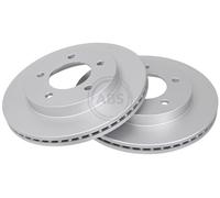ABS 17043 Front Brake Discs Pair 308mm Vented Fits Ford Australia F-150