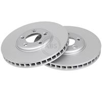 ABS 17049 Front Brake Discs Pair 300mm Vented Fits Jaguar S-Type Thunderbird