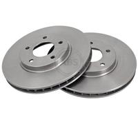 ABS All Brake Systems Brake Disc 17051 Vented 2x for Jaguar/Daimler