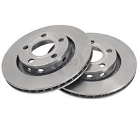 ABS 17057 Rear Brake Discs Pair 269mm Vented Fits Audi A8 4D0615601B