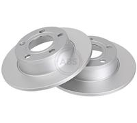 ABS 17061 Rear Brake Discs Pair 255mm Solid Fits Audi A6 4B0615601A