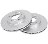 ABS 17066 Front Brake Discs Pair 274mm Vented Fits Kia Carnival 0K552-33-251