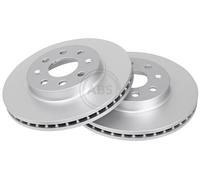 ABS 17068 Front Brake Discs Pair 256mm Vented Fits Chevrolet Daewoo Astra Nubira