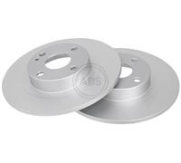 ABS 17092 Rear Brake Discs Pair 261mm Solid Fits Mazda 323 F S B26Y-26-251