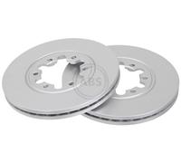 ABS 17105 Front Brake Discs Pair 256mm Vented Fits Ford Mazda B-Serie Bt-50 E