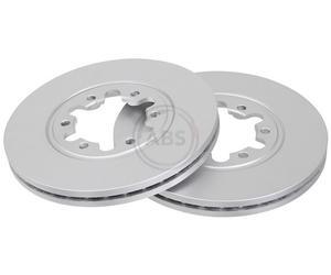 ABS 17105 Front Brake Discs Pair 256mm Vented Fits Ford Mazda B-Serie Bt-50 E