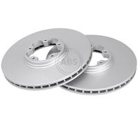 ABS 17115 Front Brake Discs Pair 294mm Vented Fits Ford Transit Tourneo 1387781