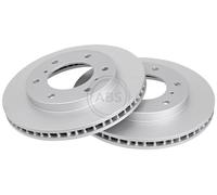 ABS 17118 Front Brake Discs Pair 290mm Vented Fits Mitsubishi Pajero Classic