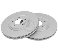 ABS 17127 Front Brake Discs Pair 320mm Vented Fits Mitsubishi Lancer 4615A031
