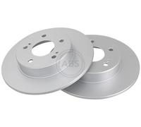 ABS 17139 Rear Brake Discs Pair 278mm Solid Fits Infiniti Nissan Avenir Cefiro