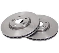 ABS 17157 Front Brake Discs Pair 288mm Vented Fits Renault Espace 7701206029