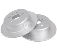 ABS 17168 Rear Brake Discs Pair 269mm Solid Fits Toyota Celica 42431-20360