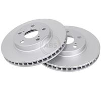 ABS 17180 Front Brake Discs Pair 255mm Vented Fits Toyota Celica 43512-20700