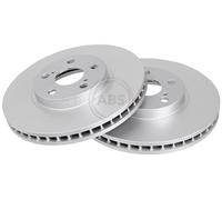 ABS 17181 Front Brake Discs Pair 275mm Vented Fits Toyota Avensis Caldina Celica