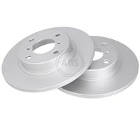 ABS 17204 Front Brake Discs Pair 247mm Solid Fits Opel Suzuki Vauxhall Agila R