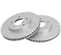 ABS 17206 Front Brake Discs Pair 276mm Vented Fits Hyundai Xg 51712-39001