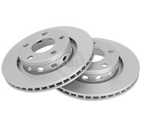 ABS 17240 Rear Brake Discs Pair 269mm Vented Fits Audi VW A6 Passat 4B3615601