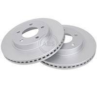 ABS 17261 Front Brake Discs Pair 282mm Vented Fits Chrysler 300M Concorde
