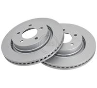 2x Brake disc Vented 17265 A.B.S. for CHRYSLER 300M