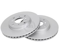 ABS 17341 Front Brake Discs Pair 282mm Vented Fits Honda Accord 45251-S1A-G00