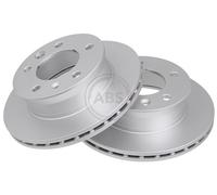 ABS 17346 Front Brake Discs Pair 276mm Vented Fits Mercedes VW Kaefer Lt 28-35 4