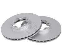 ABS 17356 Front Brake Discs Pair 276mm Vented Fits Ford Transit Tourneo 1456667