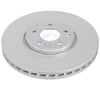 ABS 17374 Front Brake Discs Pair 330mm Vented Fits Chrysler Mercedes Clk E-Class
