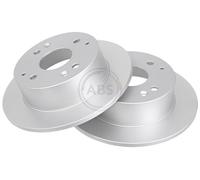ABS 17378 Rear Brake Discs Pair 260mm Solid Fits Honda Accord 42510-S1A-E00